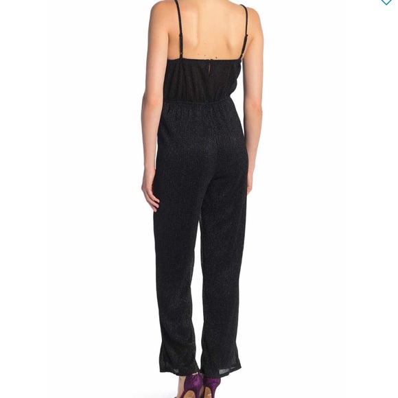 Row A Glitter Ruched Jumpsuit - NEW - small - Picture 2 of 4
